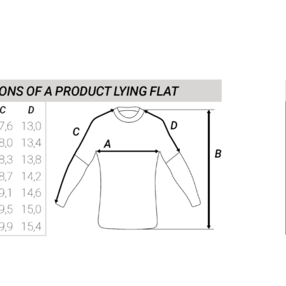 flyboard man rashguard chart size