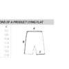 flyboard shorts chart size